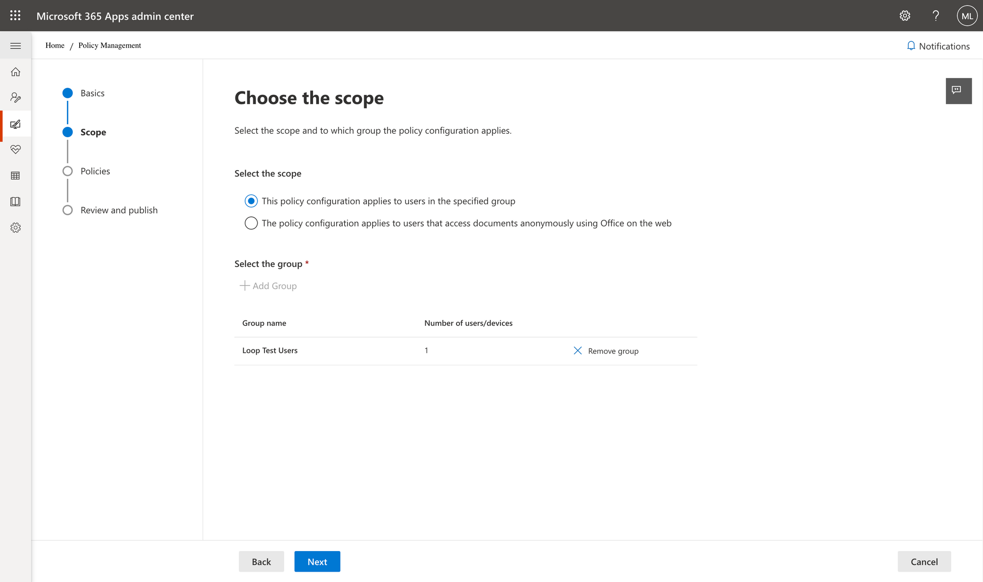 Enabling Microsoft Loop