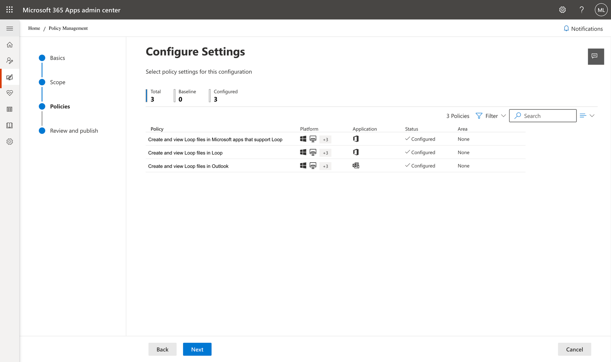 Enabling Microsoft Loop