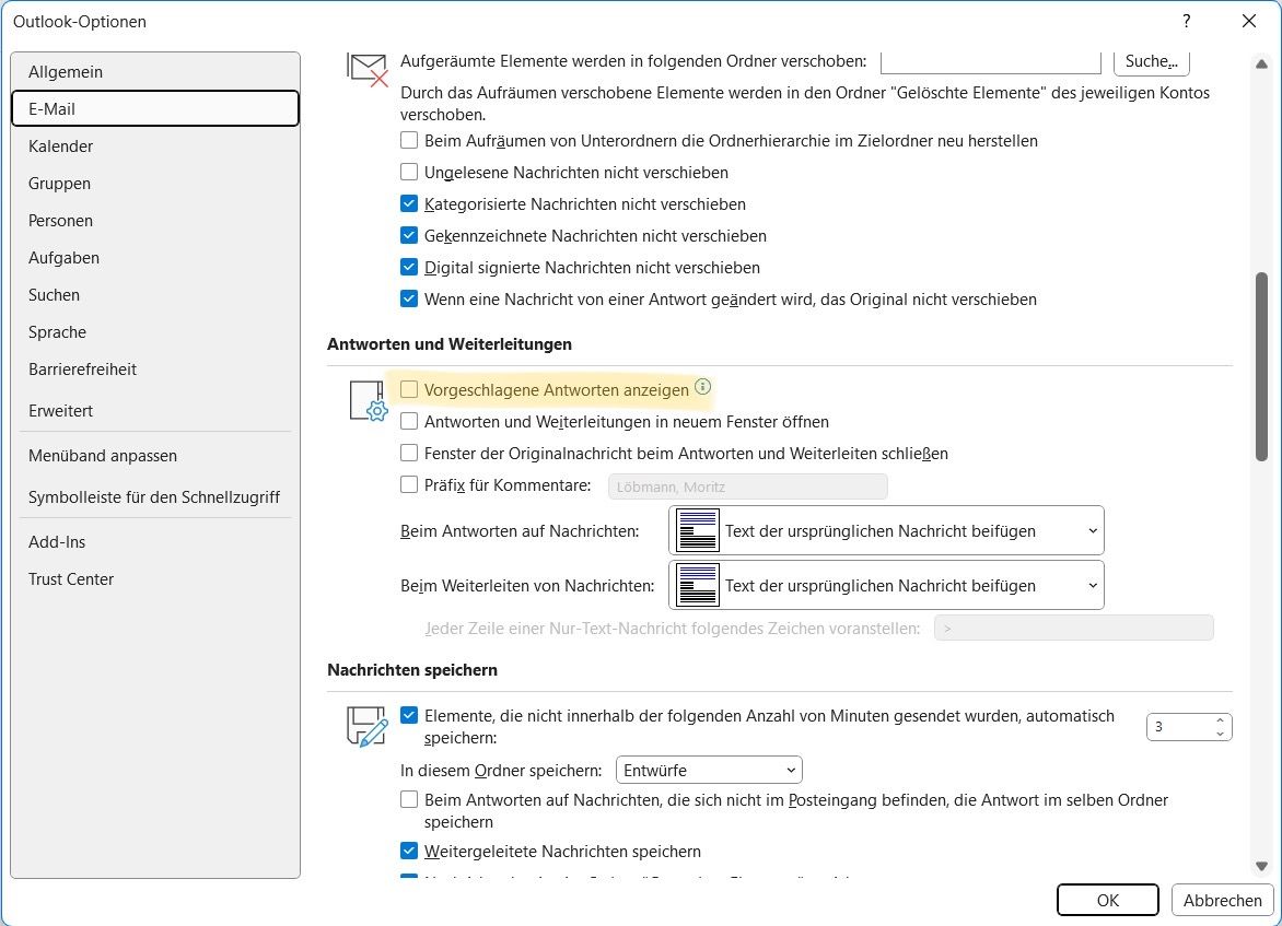 Disabling Suggested Replies in Outlook (Win32) with Proactive Remediations