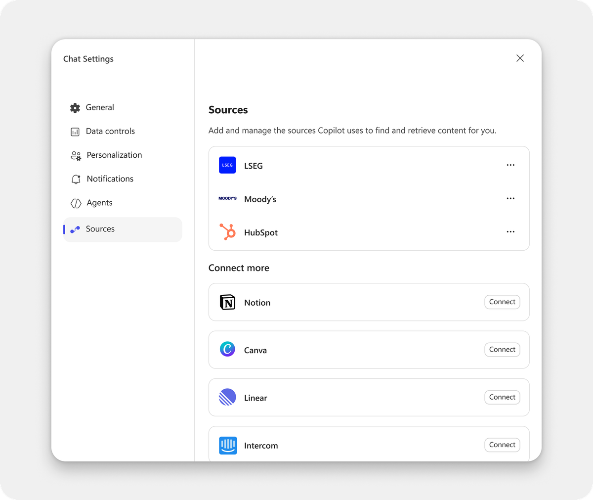 Disable federated Copilot connectors
